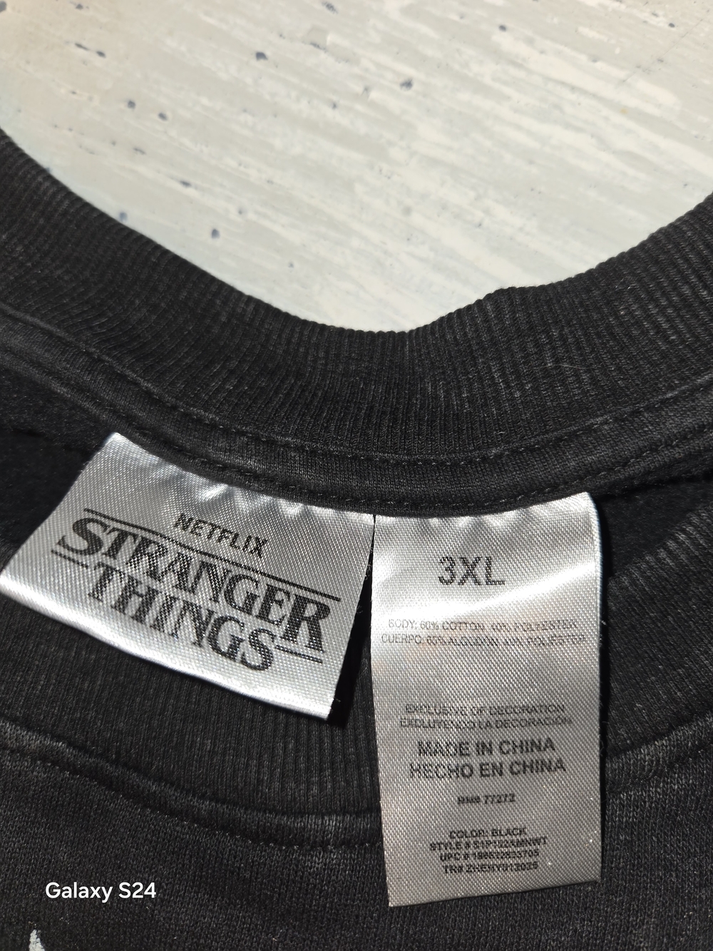 Hellfire Club Black Graphic Pullover Sweatshirt - Men 3X New Stranger Things - Picture 4 of 4